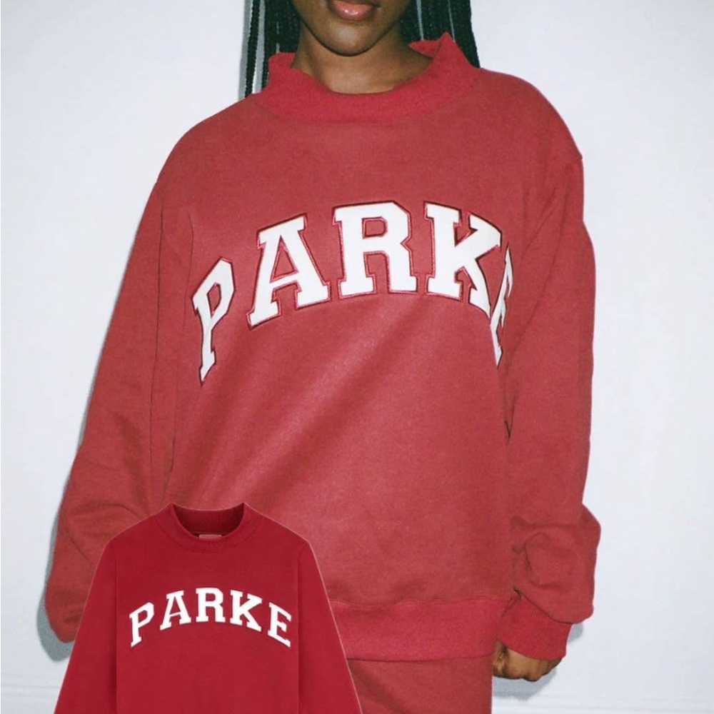 PARKE burgundy mock neck